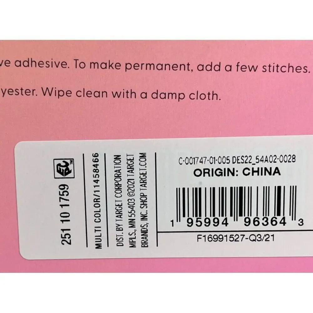 Stoney Clover Lane x‎ Target GLAM Sticker Patches Set Letters Varsity Pastel NEW